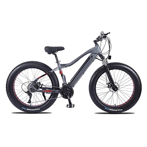 Bici elettriches : Bici elettrica for Adulti 300 libbre 20 libbre 20 mph 26 * 4.0inch Grasso Pneumatico Bicicletta elettrica 48V 10.4ah 750W Potente Bici 27 velocità Neve e Bici