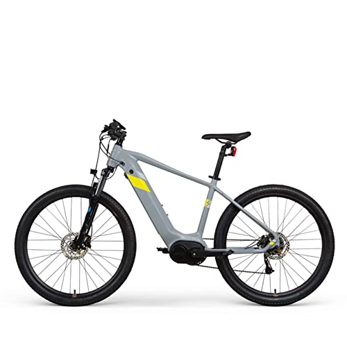 Bici elettriches : Bici elettrica for Gli Adulti 1 8 miglia all'ora 250W Motore 27.5inch Montagna Bicicletta elettrica 36V 14Ah Nascondi Batteria al Litio Ebike (Colore : Grigio)