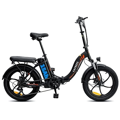 Bici elettriches : Bici Elettrica Pieghevole 20 Pollici, 15 Ah, 36 V, Batteria Agli ioni i litio e 250 W, Motore Integrato, 40 Nm, E Bike Shimano a 7 Marce, Range 100 km (nero)