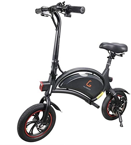 Bici elettriches : Bici Elettrica Pieghevole per Adulti, KUGOO B1 Monopattino Elettrico Motore 250W, 12 Pollici Pneumatici di Gomma, velocità Massima 25km / h, Controllo App, Fari per Sicurezza.