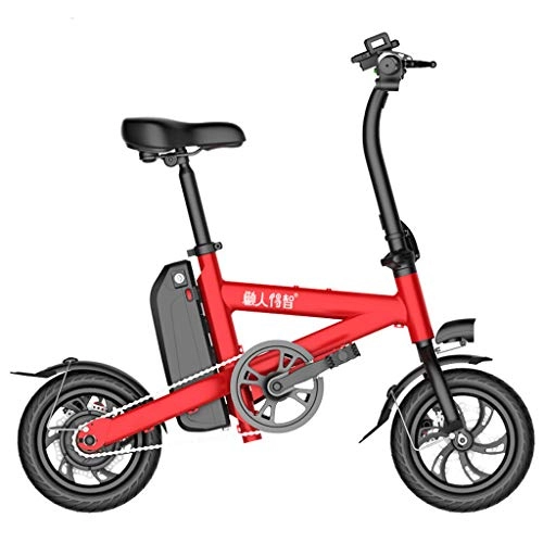 Bici elettriches : Bici elettriche Lxn 15 Pollici con Telaio Pieghevole, Batteria al Litio da 36 V 350 W, Freni a Disco Meccanici, Batteria Estraibile, impostazioni del Telecomando