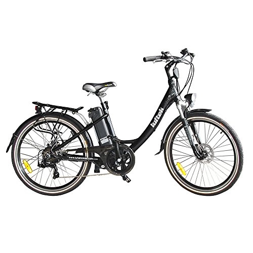 Bici elettriches : Bicicletta Elettrica a Pedalata Assistita 26" 250W 16Ah Luftek 212 HP Nera