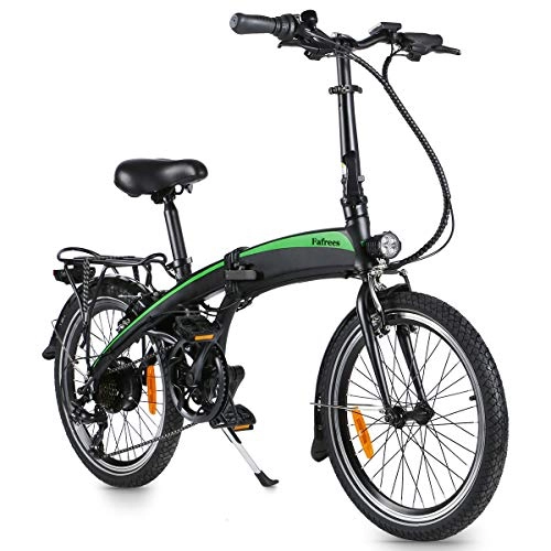 Bici elettriches : Bicicletta elettrica, bicicletta elettrica pieghevole in alluminio da 20"250 W E-bike con batteria rimovibile 36 V 7, 5 Ah per adulti [STOCK EU