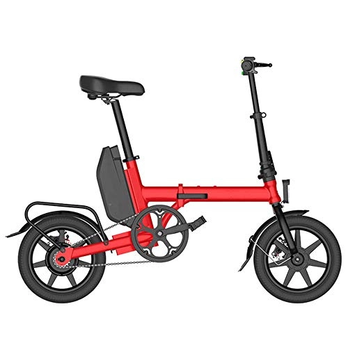 Bici elettriches : Bicicletta elettrica intelligente Mini pieghevole bici elettrica da 10 pollici 21 Velocità 48V batteria al litio 240W motorino elettrico Adulto Uomini e le donne viaggiano con batteria al litio bicicl