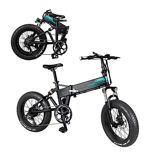 Bici elettriches : Bicicletta Elettrica M1 per Adulti, 20 Pollici 36V 250W, Max 30 Km / H, Resistenza 100Km 12, 8 Ah, Display LCD, con Pneumatici Spessi A 3 Marce per Adulti (Consegnata in 7 Giorni)