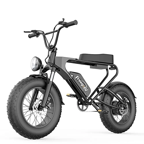 Bici elettriches : Bicicletta elettrica Mountain bike elettrica per adulti 20"Fat Tire E-Bike, bicicletta elettrica con pedalata assistita, motore brushless ad alta velocità