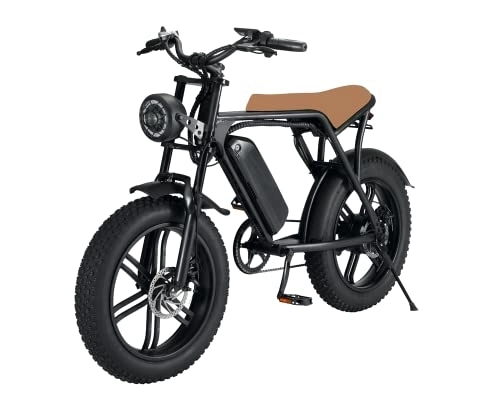 Bici elettriches : Bicicletta elettrica Mountain Bike Pieghevole Spiaggia Neve Bicicletta elettrica 20" Adulto