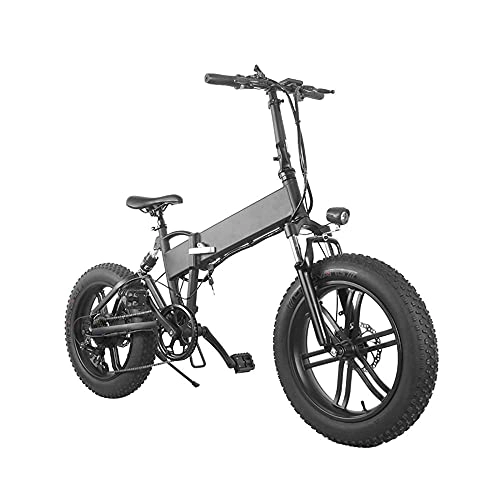 Bici elettriches : Bicicletta elettrica per pneumatici grassi, bicicletta elettrica pieghevole da 500 W, ebike con batteria rimovibile da 36V / 10 Ah