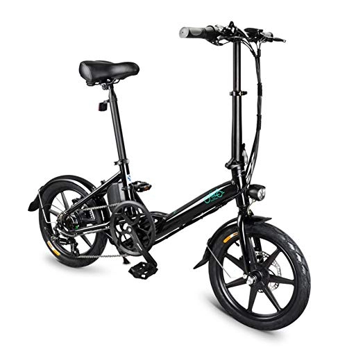 Bici elettriches : Bicicletta Elettrica Pieghevole, 25km / h Bicicletta Elettrica per Adulto, 16 Pollici Ruota Bici Elettrica Motore Brushless con Batteria 10.5Ah, con Pedalata Assistita, 3 modalit di Lavoro, 250W