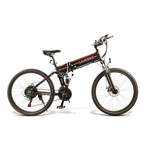 Bici elettriches : Bicicletta Elettrica Pieghevole 350W / 500W da 26 Pollici da Citt / àTrekking / Mountain Lega di Alluminio 48V 10AH Batteria al litio SHIMANO a 21 Velocità Freno a Disco LCD Meter Uomini Donne [EU STOCK]