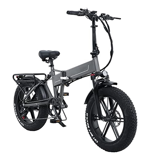 Bici elettriches : Bicicletta elettrica Pieghevole da 20"800w 48v 12.8ah Bicicletta elettrica 4.0 Fat Tire Bicicletta elettrica per Adulti Biciclette Pieghevoli (Colore : MG Two-Batteries)