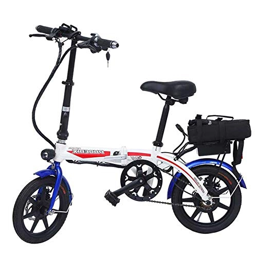 Bici elettriches : Bicicletta Elettrica Pieghevoli, Batteria Al Litio Da 13 Pollici 48 V / 20ah Bicicletta Elettrica Leggera Telaio In Alluminio Freno A Disco Velocit Massima 40 Km / H-Chilometraggio Di Resistenza 70