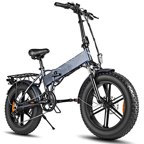 Bici elettriches : Bicicletta Elettrica Potente Pieghevole Da 20 * 4.0 Pollici, Batteria Da 500w 48v12.5a Mountain Bike Cycling Snow Bike, Per Intrattenimento Per Adulti e Giovani