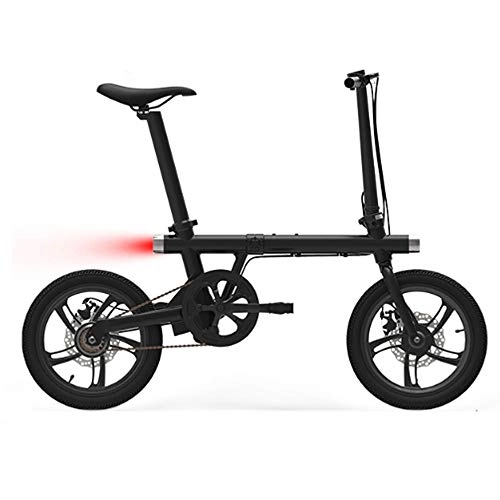 Bici elettriches : Bicicletta pieghevole elettrica elettrica per esterni da viaggio Bicicletta elettrica Battery Batteria rimovibile a ioni di litio a grande capacit Batteria agli ioni di litio portatile per, Nero