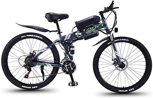 Bici elettriches : Biciclette elettriche veloci per adulti Mountain bike elettrica pieghevole, bici da neve 350W, batteria agli ioni di litio rimovibile 36V 8AH per, bicicletta elettrica da 26 pollici a sospensione comp