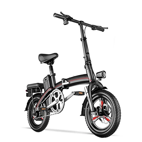 Bici elettriches : Bike elettrica Pieghevole 40 0W 48V. Bicicletta elettrica Portatile da 14 Pollici con Batteria al Litio Pieghevole Bicicletta elettrica (Taglia : 48V20AH)