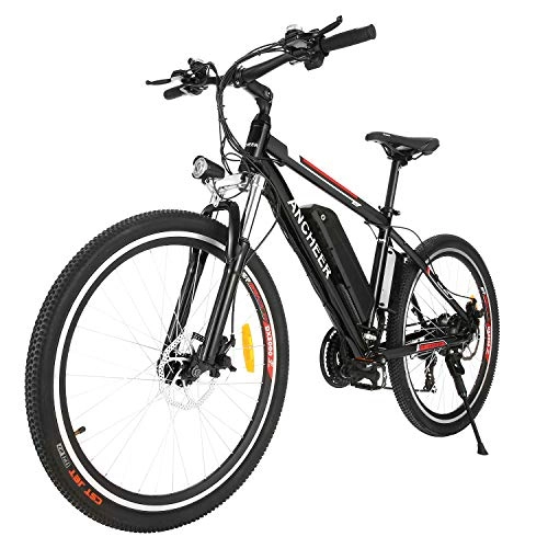 Bici elettriches : BIKFUN Bicicletta Elettrica, Bici Elettriche 26" / 27, 5" con Batteria al Litio 36 V 12, 5 Ah / 10 Ah / 8 Ah, Motore 250W, Shimano 21 velocità (26" Classico pro-12.5 Ah)