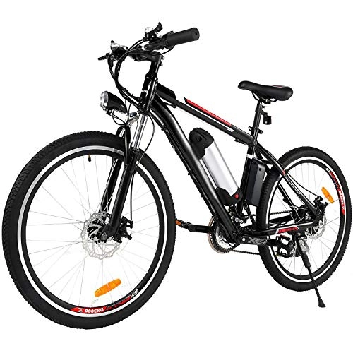 Bici elettriches : BIKFUN Bicicletta Elettrica, Bici Elettriche MTB da 26" con Batteria al Litio 36V 8Ah, Motore 250W, Shimano 21 velocità E-Bike