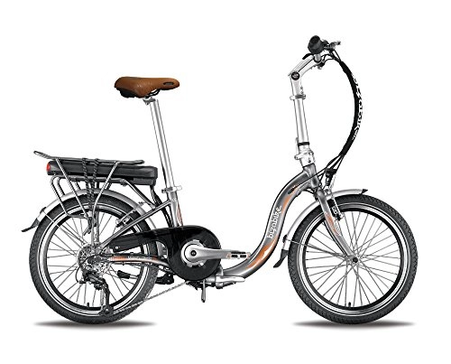 Bici elettriches : BIZOBIKE Bicicletta elettrica Pieghevole miesty Bello Grigio – Batteria: Li-Ion Panasonic 36 V, 14, 5 Ah – autonomia: 140 km – Peso: 20, 3 kg su Amazon