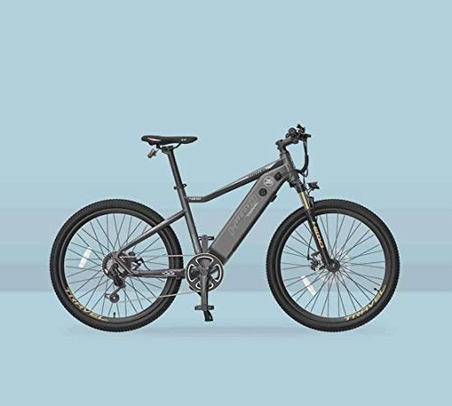 Bici elettriches : BMX adulti elettrica Mountain bike, 7 biciclette Velocit 250W Neve, con HD LCD impermeabili Meter / 48V 10AH batteria al litio bicicletta elettrica, 26 pollici Ruote 5-25 ( Color : Grey )