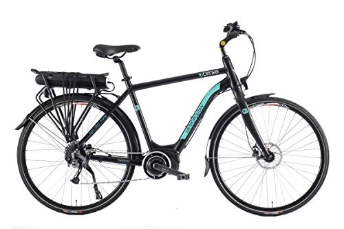 Bici elettriches : Brinke Bicicletta Elettrica Metropolitan (Nero, M)