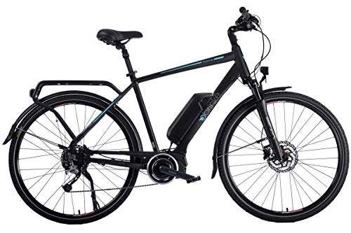 Bici elettriches : Brinke Bicicletta Elettrica Rushmore 2 DEORE Sport (Nero, L)