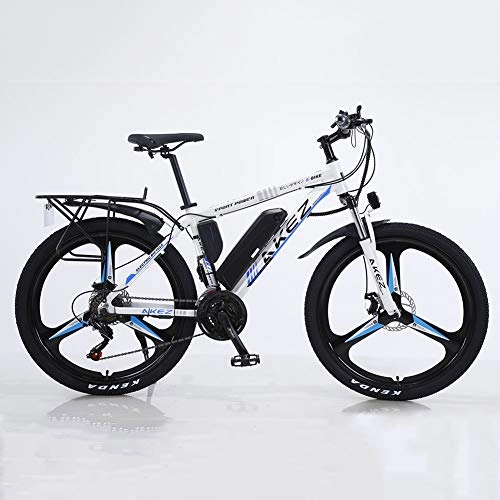 Bici elettriches : BWJL Lega di Alluminio Bicicletta elettrica Mountain Bike Litio-Alimentato utilizzando eBikes Mountainbikes, 26"Batteria Rimovibile 350W 36V 13Ah Litio Ebike Montagna Uomo, Blu