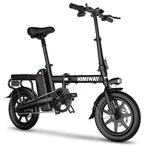 Bici elettriches : BYYLH Bicicletta Elettrica Pedalata Assistita Pieghevole Litio velocit Max 20Km / H Nero E-Bike