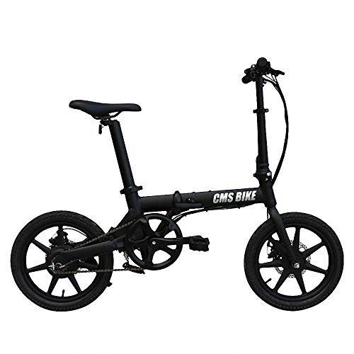 Bici elettriches : CBA BING Bicicletta Pieghevole elettrica: Portatile e Facile da riporre in roulotte, Camper, con Display LCD della velocità e Sistema di Controllo Automatico della velocità ACS Batteria Rimovibile