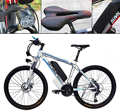 Bici elettriches : CCLLA Bicicletta elettrica da Montagna da 26''E-Bike per Adulti, Viaggio all'aperto, Motore da 350 W, 21 velocità, Batteria al Litio, 13 Ah, 36 V