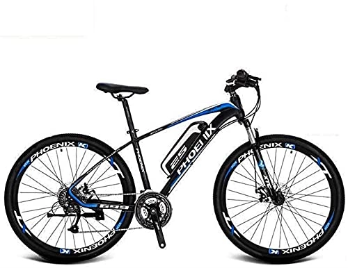 Bici elettriches : CCLLA Mountain Bike elettrica da 27, 5 Pollici per Adulti, Batteria al Litio da 36 V, Bicicletta elettrica in Lega di Alluminio, Display LCD-Telaio Posteriore-Supporto per Telefono-Olio Catena (col