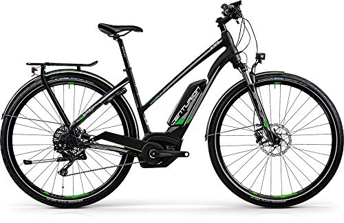 Bici elettriches : CENTURION E-Fire Tour R2500 - Bicicletta elettrica da donna, 500 Wh, colore: nero opaco, RH 53 cm