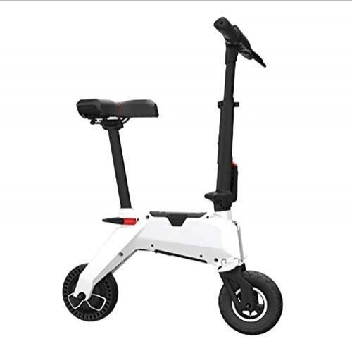 Bici elettriches : CEXTT Ms Biciclette elettriche con Due Mobile Batteria elettrica della Bicicletta 46V 250W Mini Bicicletta Pieghevole Portatile motorino Elettrico (Color : White)