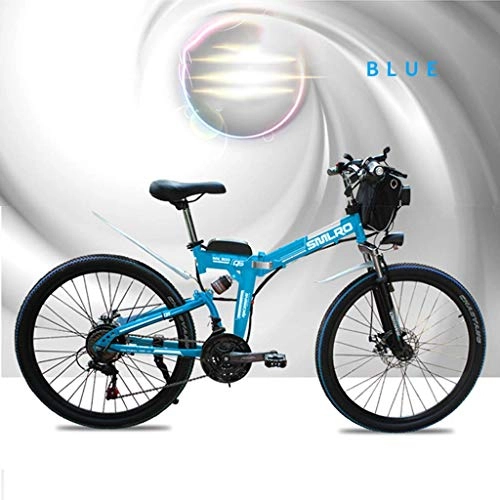 Bici elettriches : CHHD Bicicletta elettrica da Mountain Bike a 21 velocità 48V 350W 10Ah Motore Elettrico da 48 Volt 350 Watt