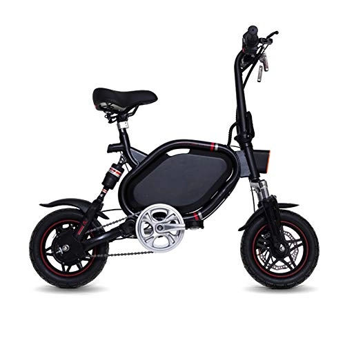 Bici elettriches : CHTOYS Bicicletta elettrica, Mini a Due Ruote Auto bilanciamento Scooter Intelligente Portatile Pieghevole ciclomotore con Motore ad Alta velocit 350W e 36V 6Ah al Litio