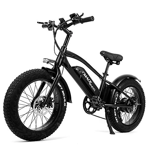 Bici elettriches : CMACEWHEEL T20 750W Bici elettrica, Mountain Bike da 20 Pollici con Pneumatici Grassi 4.0, Doppia Batteria 48V 10Ah, Freno a Disco Anteriore e Posteriore (Doppio 10Ah)