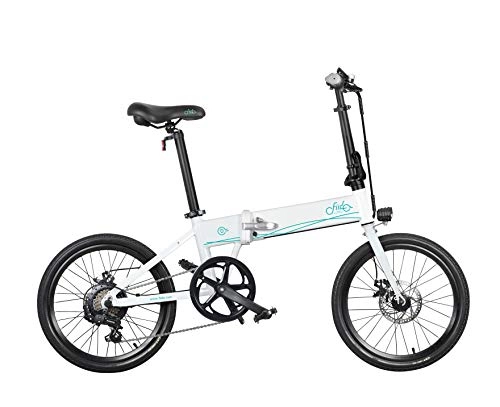 Bici elettriches : collectsound Bicicletta elettrica Pieghevole per Adulti, Bicicletta elettrica / Bicicletta elettrica per pendolari con Motore da 250 W Rimovibile, Bicicletta Unisex Bianca