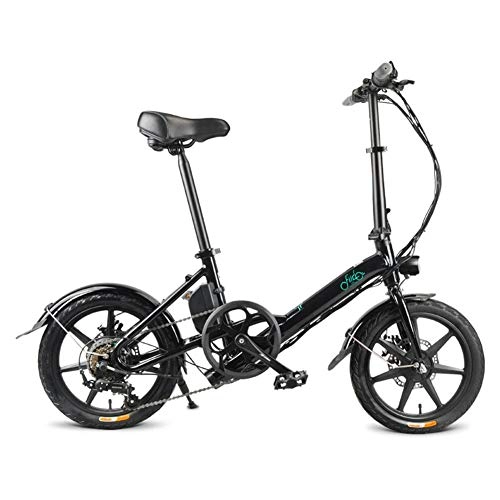 Bici elettriches : Currentiz FIIDO D3s Bicicletta Elettrica Pieghevole Ruote 16'' 250W 36V E-Bike con Pedalata Assistita, Shimano 6 velocit, velocit 25km / h, Unisex Adulto
