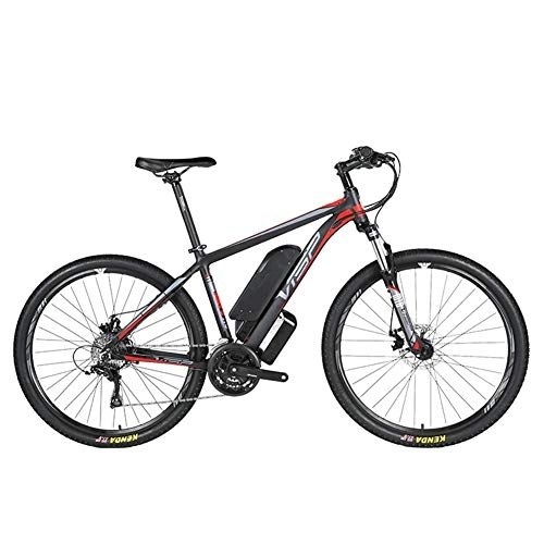 Bici elettriches : D&XQX Elettrico Mountain Bike (26-29 Pollici), con Grande capacità Rimovibile agli ioni di Litio (36V 250W), Bici elettrica 24 Speed ​​Gear e Tre modalità di Funzionamento, Rosso, 26 * 17in