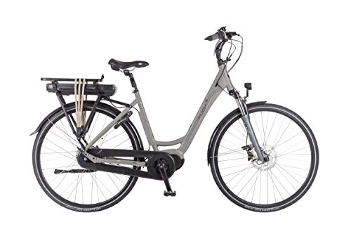 Bici elettriches : E-Ambient S 28 Pollice 45 cm Donne 7SP Freno a Disco Grigio Opaco