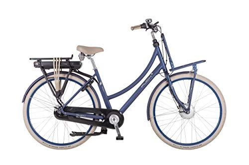Bici elettriches : E-Rock 28 Pollice 45 cm Donne 7SP Freni a rulli Blu Opaco