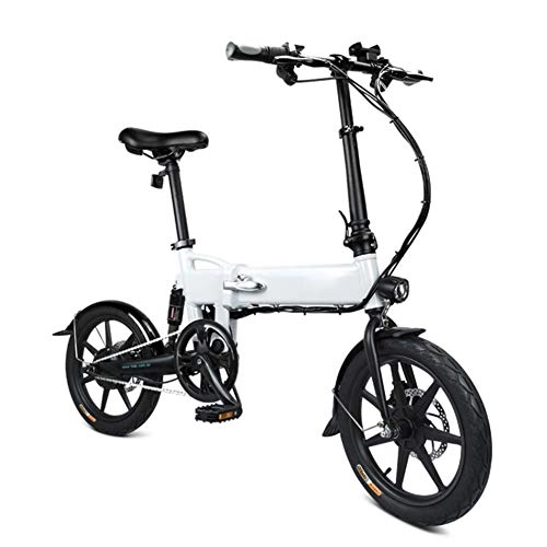 Bici elettriches : Ebike, Bici elettrica Pieghevole con Faro LED per Adulti, Biciclette elettriche Anteriori e Posteriori a Disco da 250 W 7.8Ah