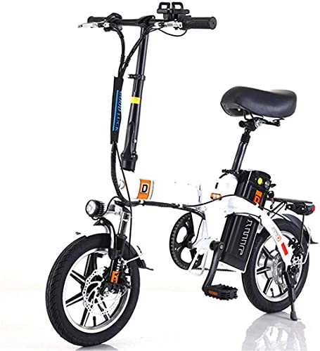 Bici elettriches : Ebikes, 48 ​​V 240W Motore ad alta velocità Bikes elettrico Bikes Magnesio Ley Ebikes Biciclette Biciclette Tutto Terreno, 14 "48 V 10-20Ah Batteria Rimovibile Ioni di litio Batteria Mountain Ebike pe