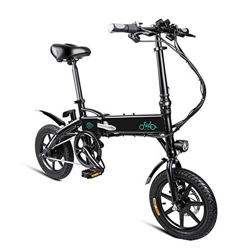 Bici elettriches : eecoo Bicicletta elettrica Pieghevole, FIIDO D1 Bici elettrica Ebike per Bici con 250 W 7.8Ah Doppio Freno a Disco per Adulti (Nero)