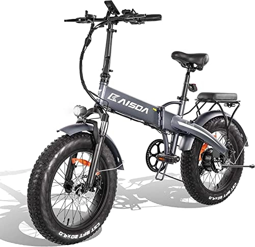 Bici elettriches : ELEKTROID K2 Bicicletta elettrica pieghevole da 20 pollici Fat, monitor LCD, batteria agli ioni di litio da 48 V, 10, 4 Ah, per adulto uomo e donna, cambio Shimano a 7 marce