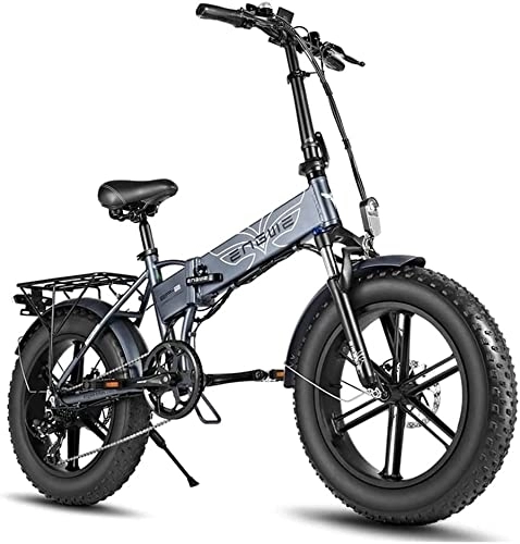 Bici elettriches : ENGWE Electric Bike Lithium Battery Bicicletta Elettrica Pieghevole da 48 V 13 Ah Batteria Rimovibile per Adulti Bici Elettrica da neve da Spiaggia, Bici Elettriche da Montagna da Città