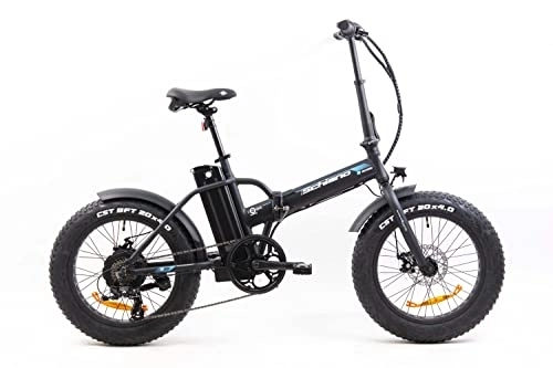 Bici elettriches : F.lli Schiano E- Boss 20'' E-bike , Bicicletta elettrica Pieghevole Unisex Adulto con Motore 250W e 7 velocità, Batteria al Litio 36V 10, 4Ah estraibile, Nera