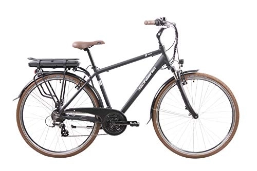 Bici elettriches : F.lli Schiano E-Ride 28'', Bicicletta Elettrica da Città, Uomo, Nera