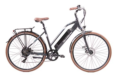 Bici elettriches : F.lli Schiano E- voke, Bicicletta elettrica Unisex Adulto, Nera, 28''