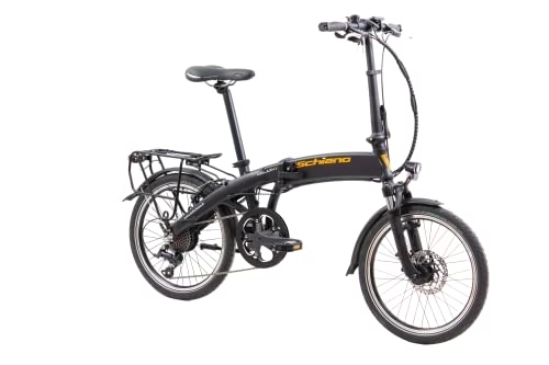 Bici elettriches : F.lli Schiano Galaxy 20" E-Bike, Bicicletta Elettrica Pieghevole per Adulti con Motore 250W e Batteria al Litio 36V 10.4Ah estraibile, Display LCD, 9 Velocità